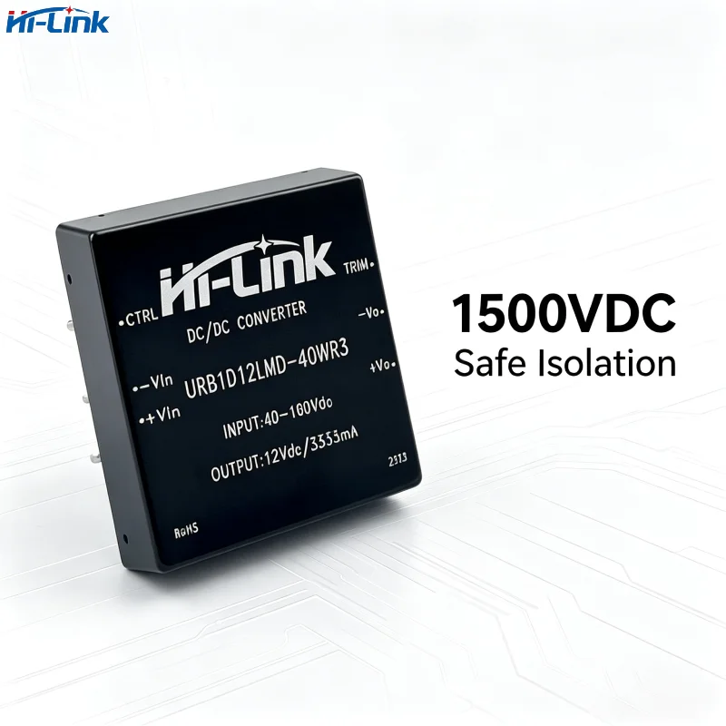 

Промышленный преобразователь URBXXXXLMD-40WR3 DC-DC, изолированный модуль питания серии URB URA, широкий диапазон входного напряжения 4:1, изоляция 1500В, DIP-корпус