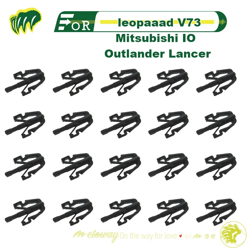 

20pcs Buckles For leopaaad V73 Mitsubishi IO Outlander Lancer Front Middle Mesh Buckle Radiator Grille Clip Fastener Buckles