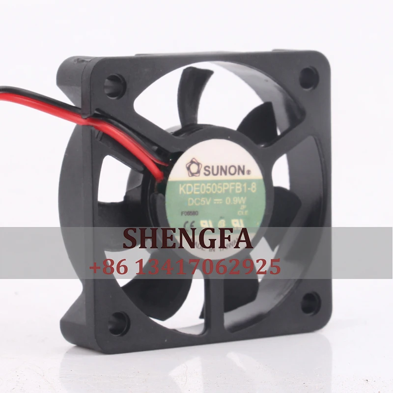 

SUNON KDE0505PFB1-8 Вентилятор охлаждения корпуса DC5V 0,9W 50X50X10CM 5CM 5010 2-проводная промышленная вентиляция Центробежная бесщеточная