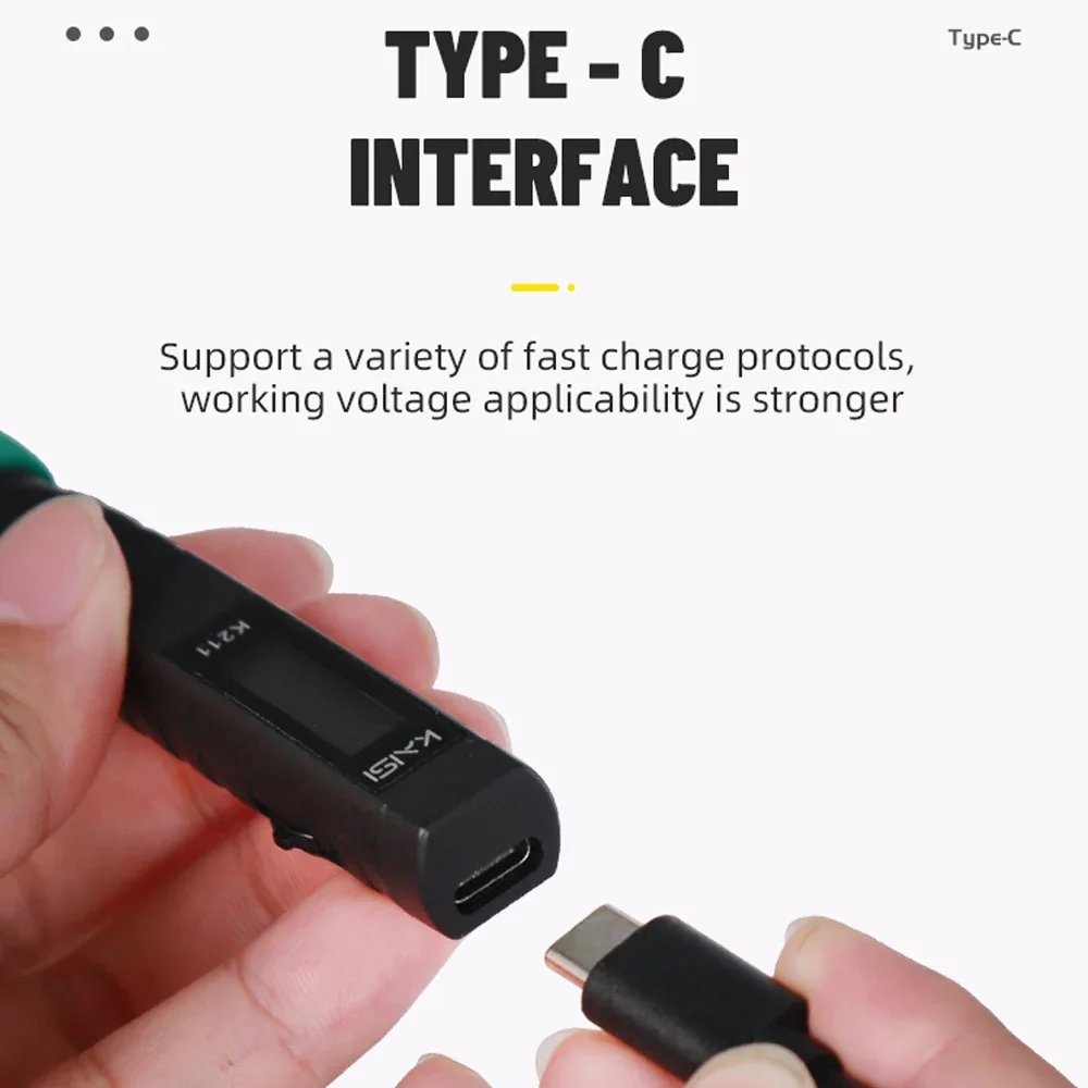 Kaisi 전기 납땜 다리미 키트, C타입 고속 충전 USB 납땜 스테이션, 휴대폰 PCB CPU 용접 도구, K211 C210, 65W