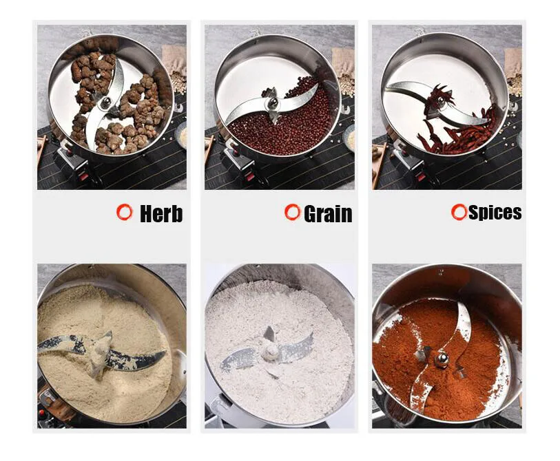 4500G comercial elétrico grão de café em pó moinho moedor máquina moagem