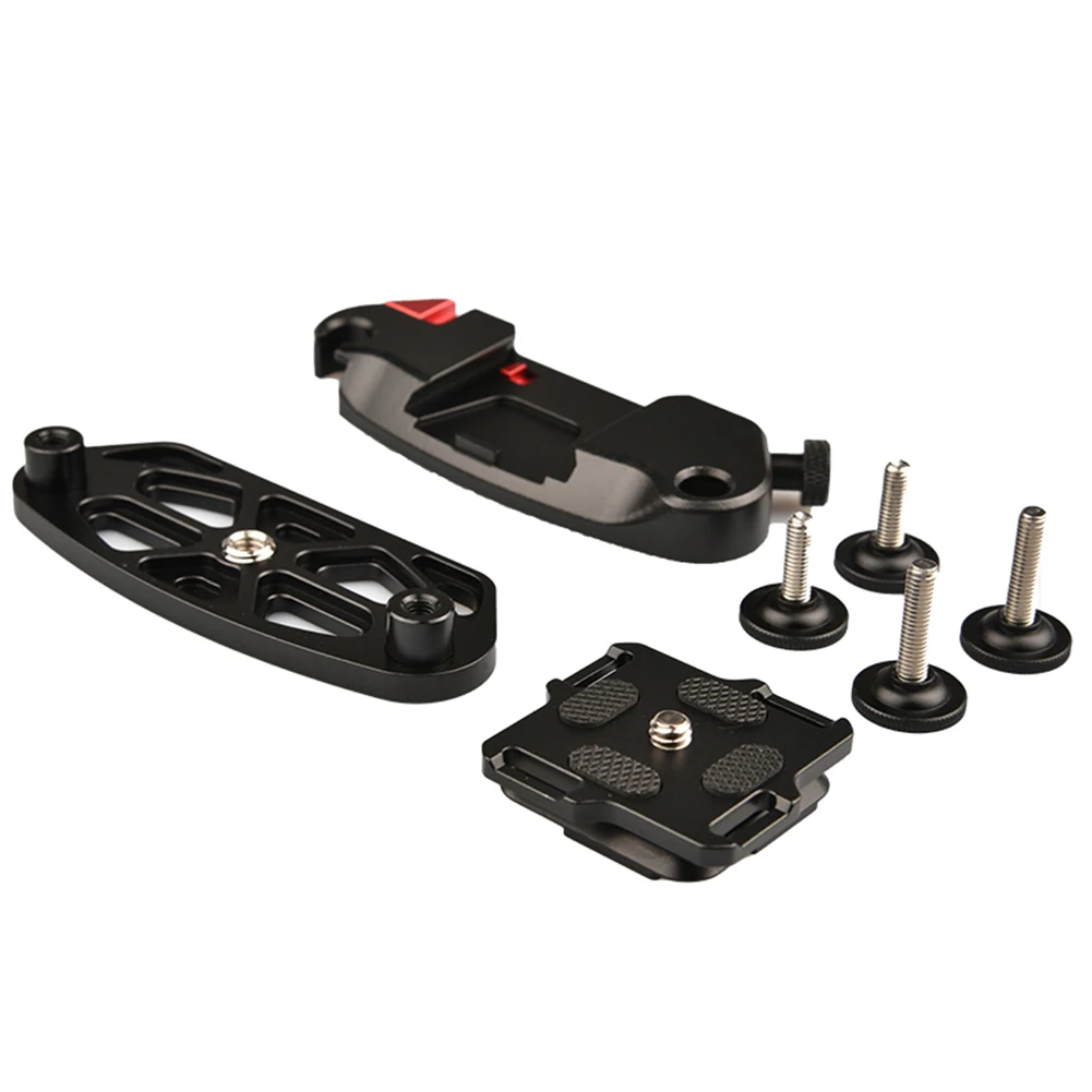 الإفراج السريع حزام الخصر مشبك جبل كليب لوحة سبائك الألومنيوم كاميرا حزام الخصر كليب الإفراج السريع مشبك معلق ل SLR DSLR