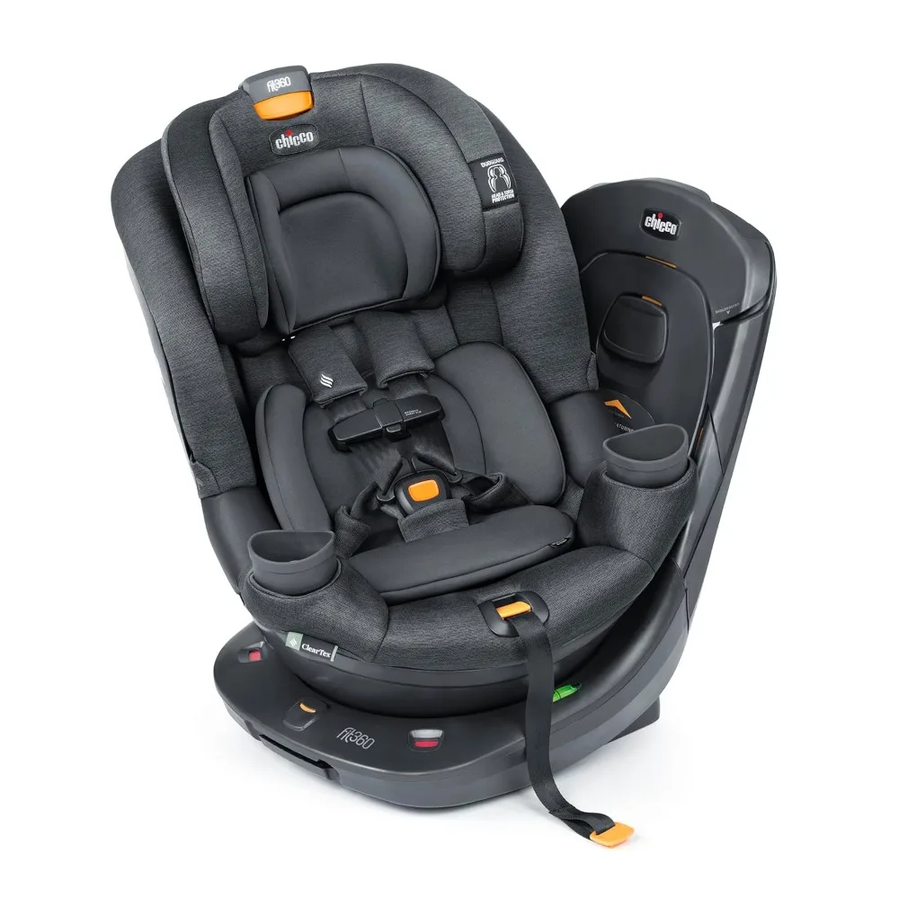 ClearTex Rotating Convertible Car Seat with 360 Degree Rotation for Rear-Facing and Forward-Facing Usage