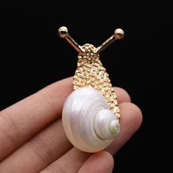 High Quality Conch Enamel Brooch Pins Fashion Jewelry Sea Snail Collar Pins Scarf Sweater Clip Colorful Brooches Accessories