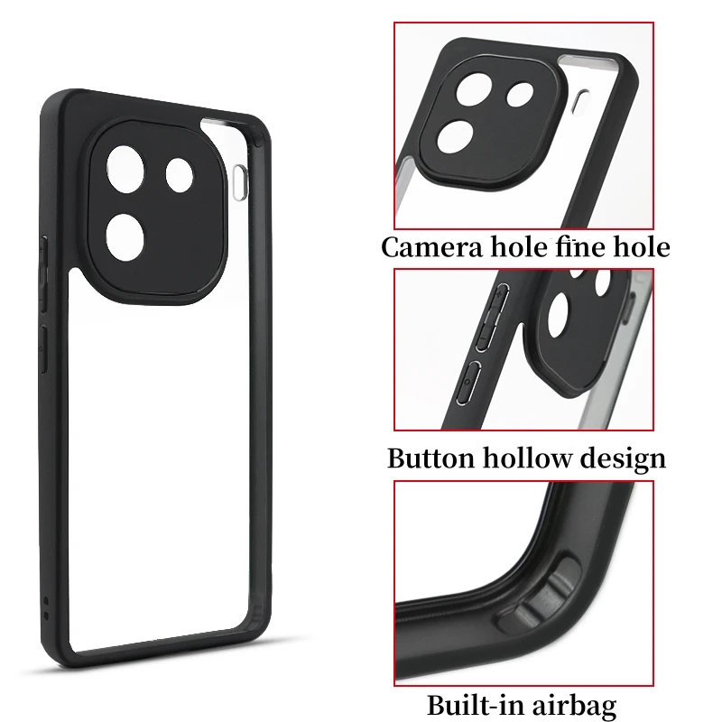 For vivo iQOO 12 Case For vivo iQOO 12 11 Cases Funda Capa Coque Soft Clear Coque Shell Phone Back Cover for vivo iQOO 12 5G