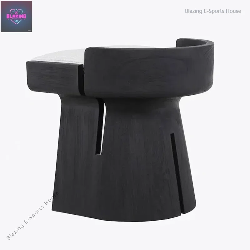 

All solid wood medieval designer art single leisure chair cafe restaurant dining chair wholesale retro conference single chair