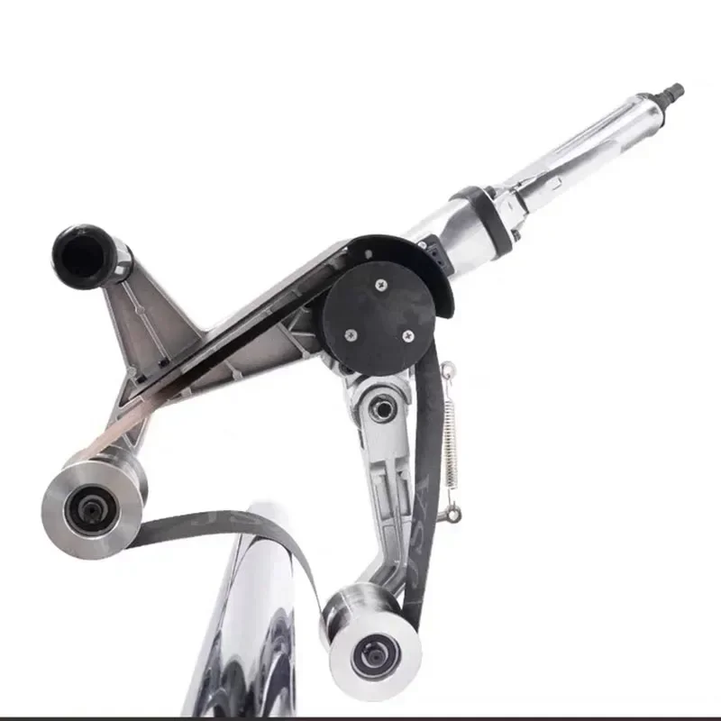 Pneumatic abrasive belt machine, round pipe drawing machine, metal polishing machine, pneumatic stainless steel grinder