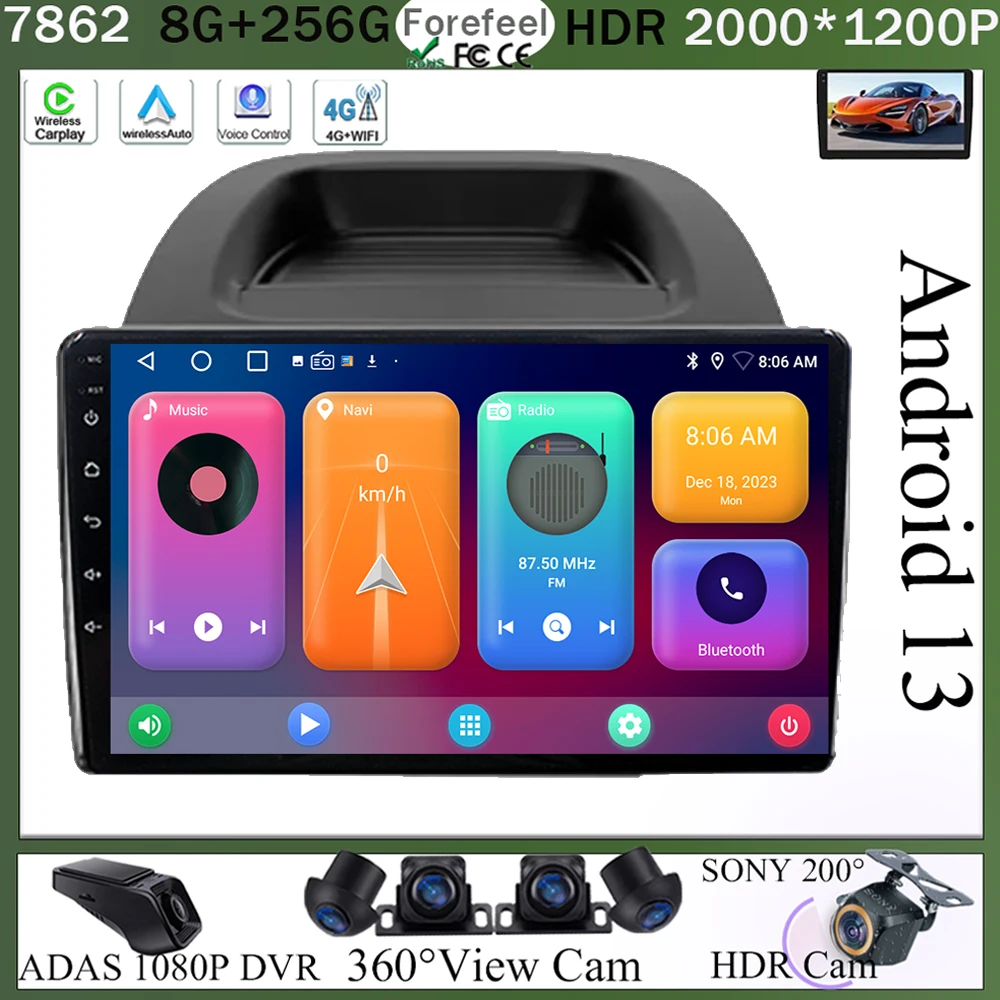 

Ford EcoSport Eco Sport 2017 - 2021 Android 13 Car Radio Multimedia GPS Navigation Player Stereo Carplay Android Auto WIFI BT