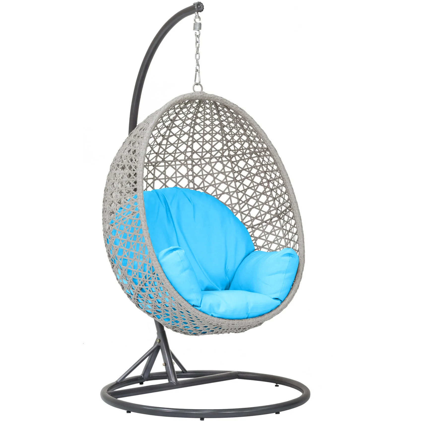 xx-Best Selling PE Rattan Garden Single Patio Swings Factory Direct Wicker Outdoor Furniture Iron Fabric Hanging Indoor Balcony