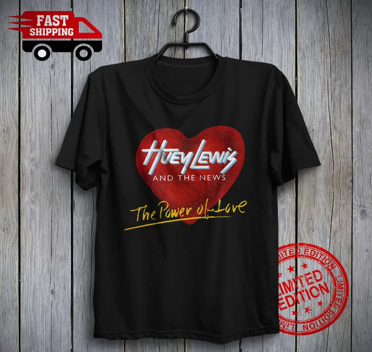 Huey Lewis and The News - The Power of Love t shirt Huey Lewis, Sean Hopper 1985