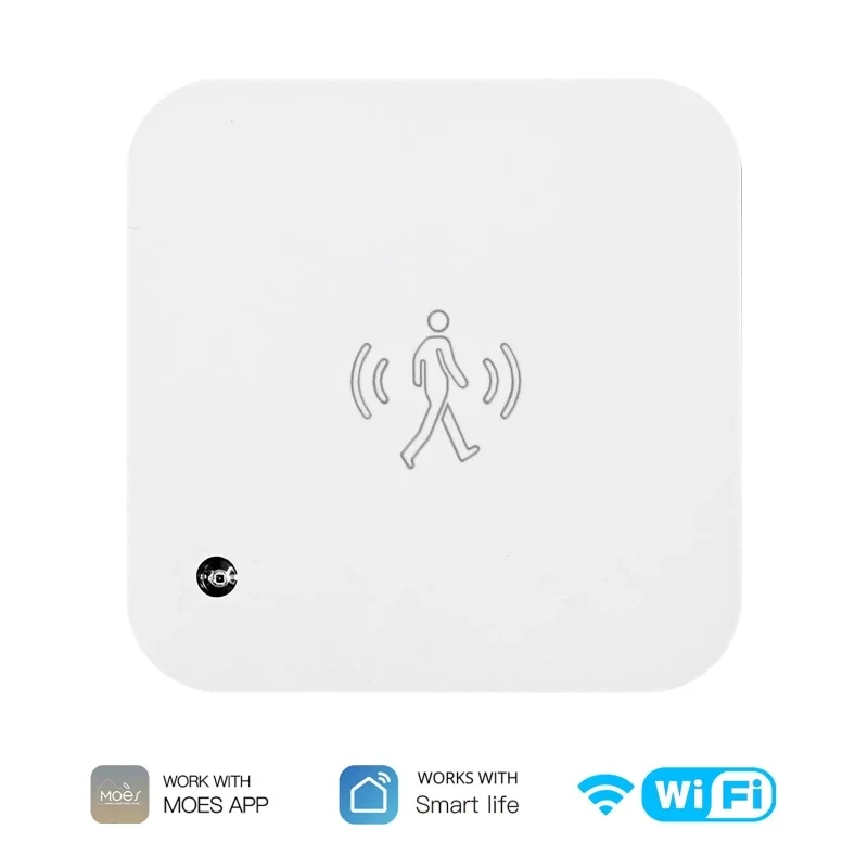 Умный датчик присутствия человека, датчик движения Tuya, Wi-Fi, датчик освещенности, проводное уведомление о приложении, домашний помощник Smart Life