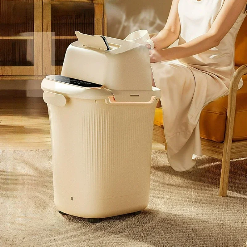 Thermostatic Foot Bath Heated Over The Calf High Knee Fumigation Footbath Machine Electric Pedicure Tubs Foot Washing Machine