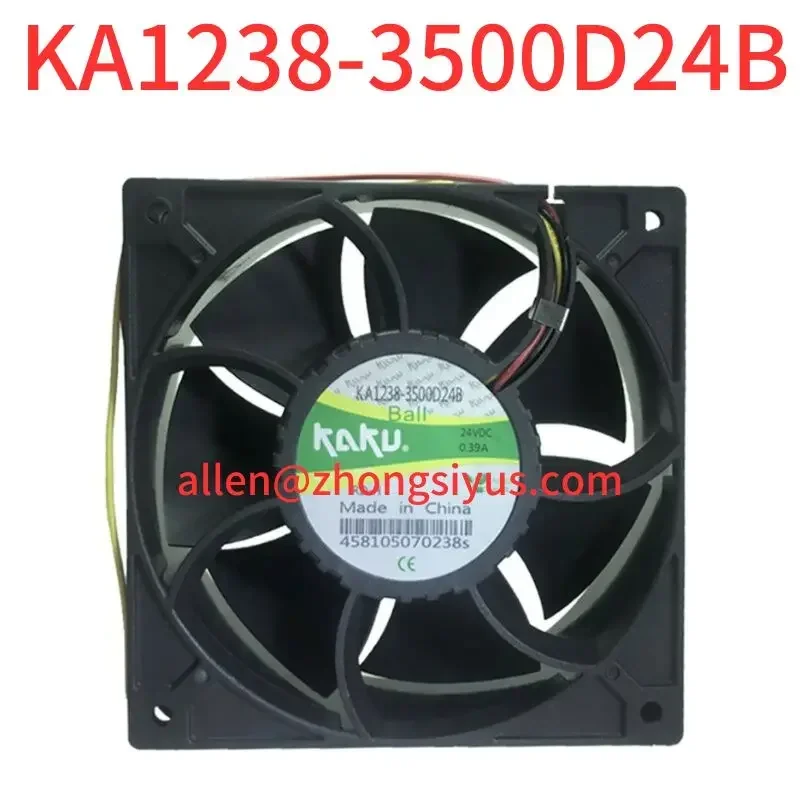 Brand-new KA1238-3500D24B 12038/24V three-wire fault alarm detection fan axial fan, inverter cooling fan machine tool
