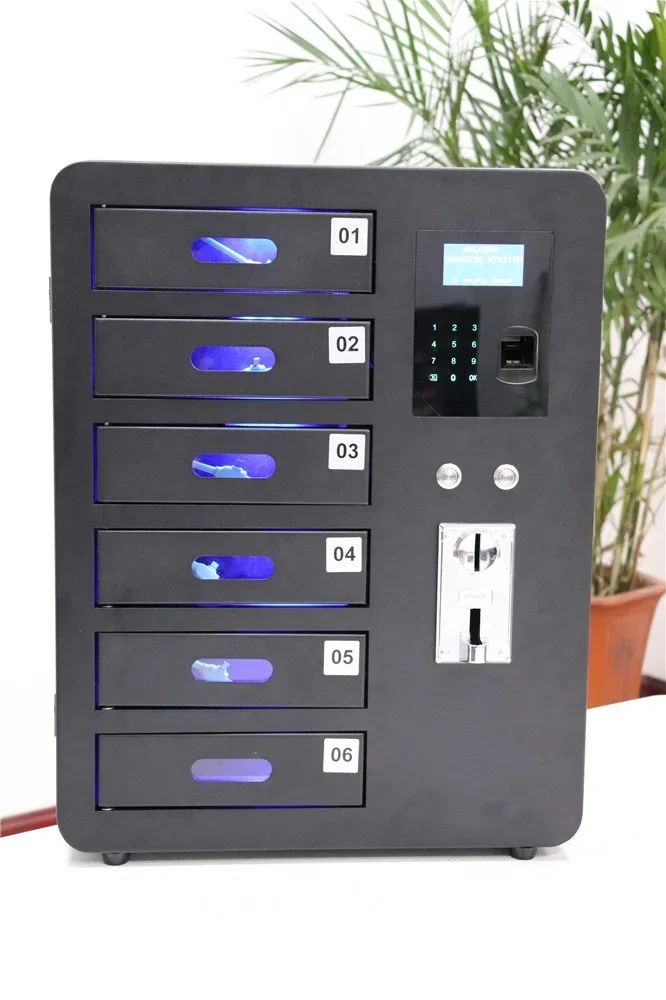 Electric Multi Ports Built-in USB Cables Advertisement Cell Phone Charging Vending Machine