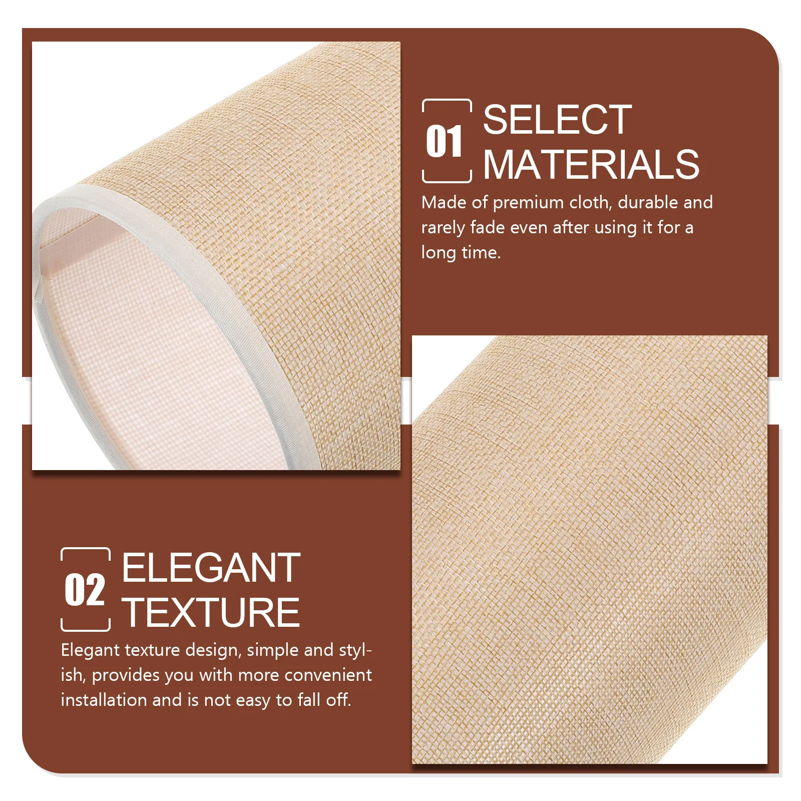 

Small Cloth Lampshade Drum E27 Base Indoor Light Cover Replacement Lamp Shade for Wall Desk Table Lamp Small Lampshade