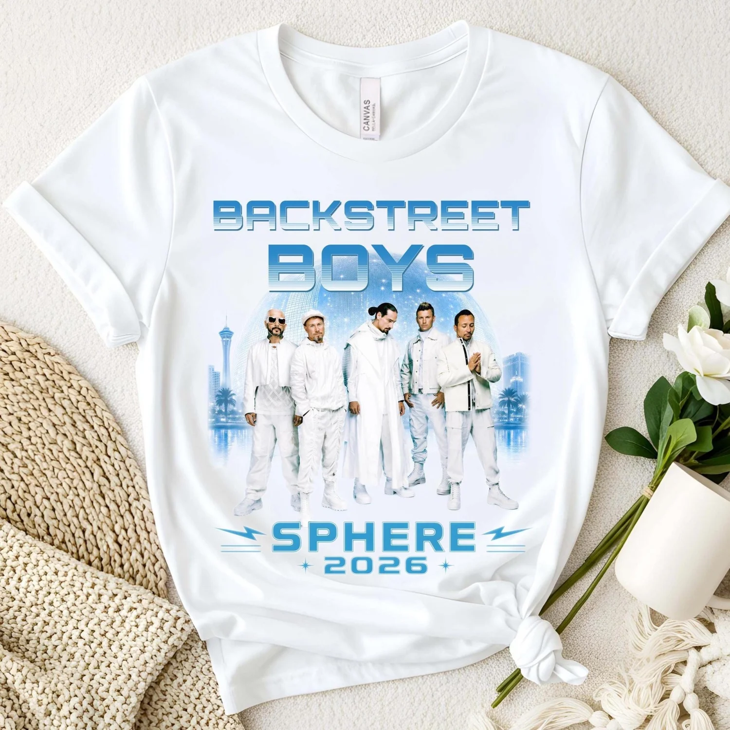 2026 Las Vegas Sphere Concert Tee BSB Reunion Tour Vegas Sphere Girls Trip UNISEX WHITE Shirt,Sweat-wicking