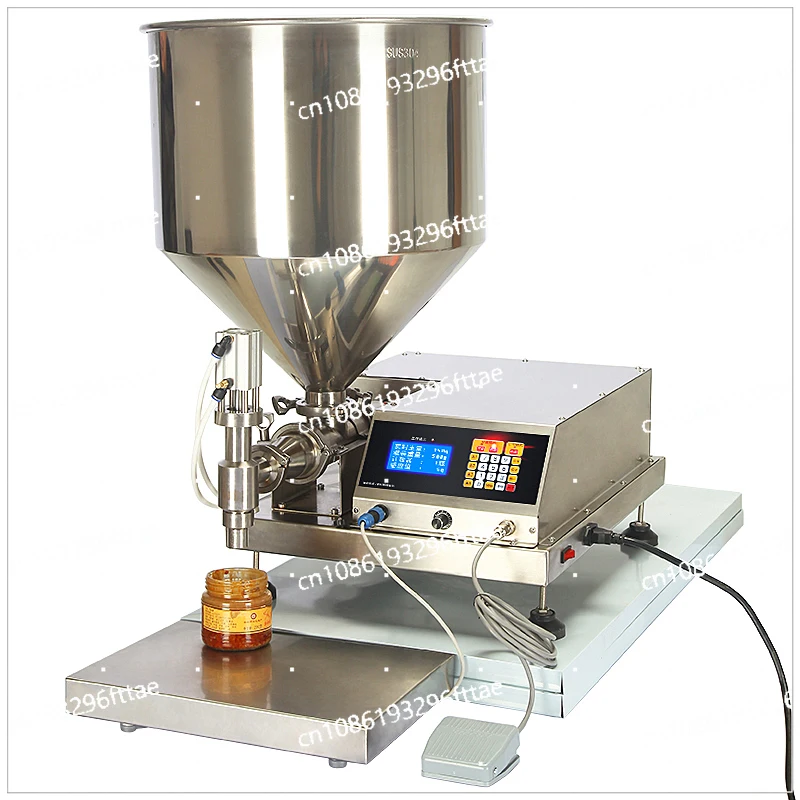 

Sauce filling machine Sesame peanut tomato chili sauce mixed impurity liquid intelligent automatic quantitative packing machine