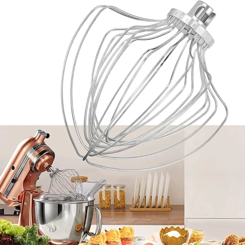 Balloon Wire Whip Mixer Attachment for 7QT KN211W KSM8990DP Flour Cake WhiskTool