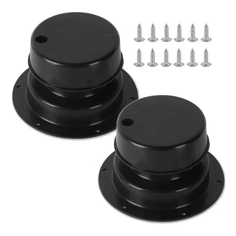 

WF-2Pack RV Roof Vent Cover Kits And Screws Vent Cap For RV Trailer Roof Vent Cover Replacement RV Plumbing Vent Caps