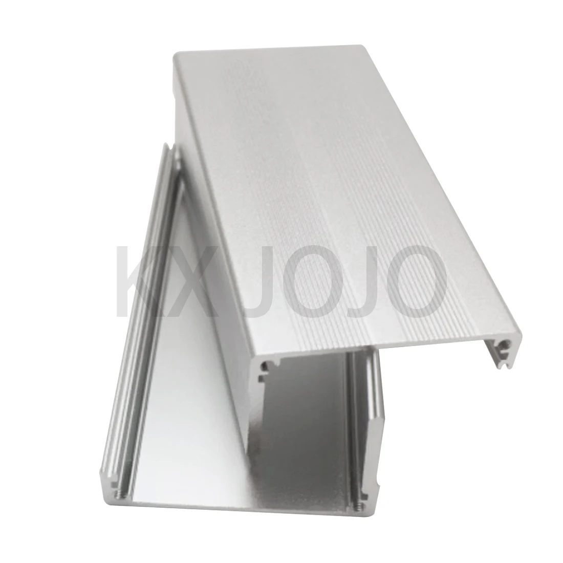 Alumínio Enclosure Electronic Components Shell, impermeável Split Box, Silver Straight Bending Profile, 52*38*100mm