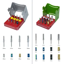 Bone Collector Kit with Stopers Dental Implant Drills Guide Positioning Drills Kit Bone Chip Maker Drill