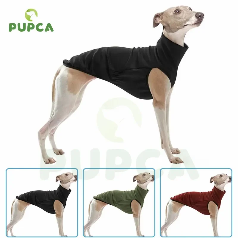 Dog Winter Clothes High Neckline Pullover Jacket Large Dogs Clothes Ltalian Greyhound Clothes Four-legged Sweater Dog Vest