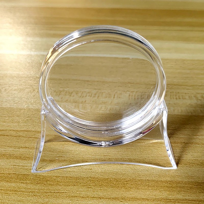 Transparent Acrylic Coin Capsule Box With Display Base Collectable Coin Container Storage Box Case For Collection Supplies