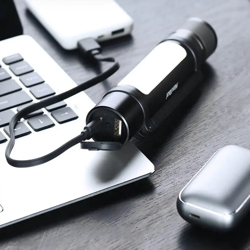 Nextool 6-in-1 1000lm Dual-Licht Zoombare Alarm-Taschenlampe USB-C wiederaufladbare mobile Power Bank Camping-Taschenlampe