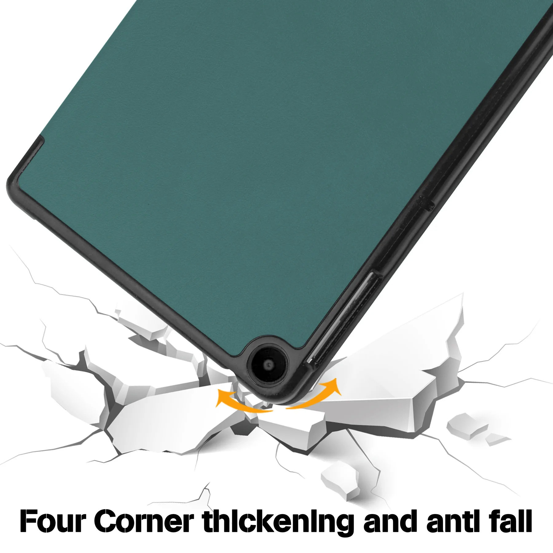 Für HUAWEI MatePad SE 10.4 Schutzhülle, einfarbige Tri-Fold Kaster Tablet-Hülle – Detail 12