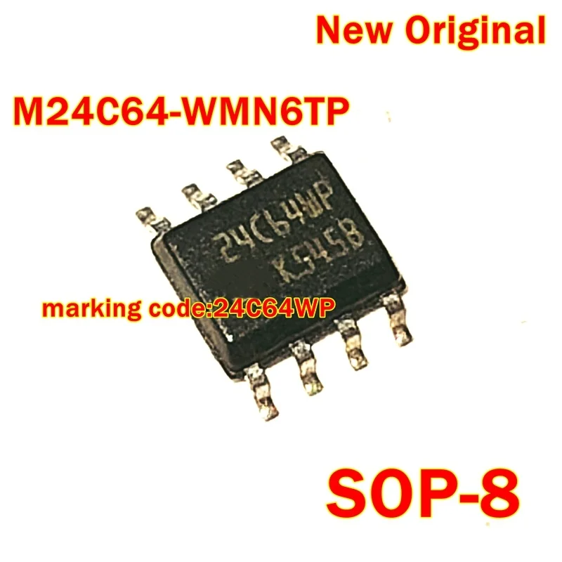 

1pcs to 100pcs M24C64-WMN6TP SOP-8 New Original marking code:24C64WP 64Kbit and 32Kbit Serial IC Bus EEPROM