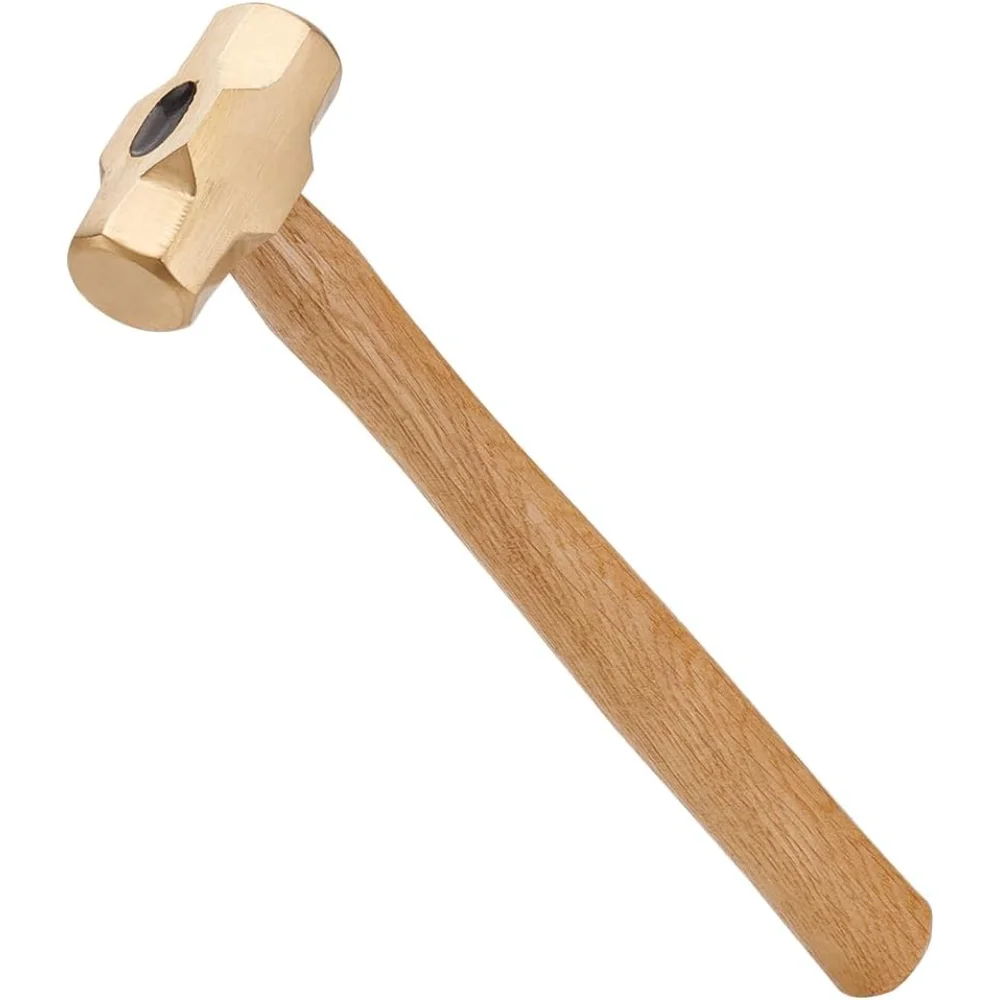 

Brass Sledge Hammer with Beech Wood Handle 9inch Jewelry Making Hammer for Earrings Bracelets Craft Making making kit