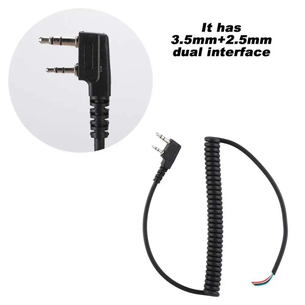 Durable 2 Pin Speaker Mic Cable Line For Baofeng UV5R Kenwood TK-240 Linton