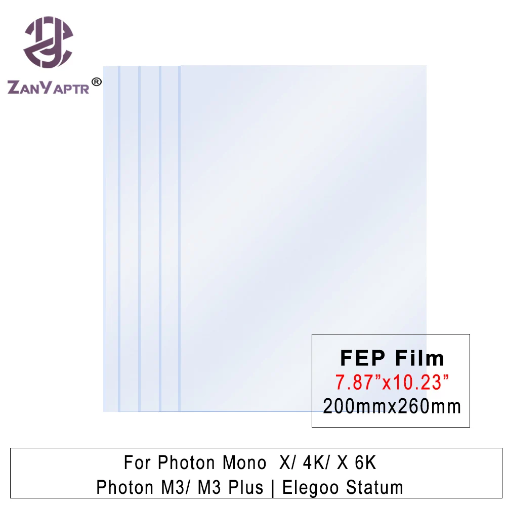 

FEP Film 8.9Inch 260*200*0.15mm for ANYCUBIC Photon M3 Plus Mono X 4k 6k Elegoo Saturn 3D Printer Parts Accessories LCD SLA DLP