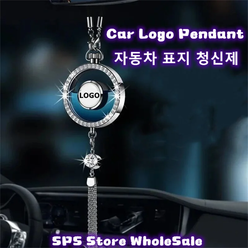 SPS WholeSale Cystal Car Logo Pendant DIY Your Car Logo Hanging Decoration Customize Your Car Logo Decor