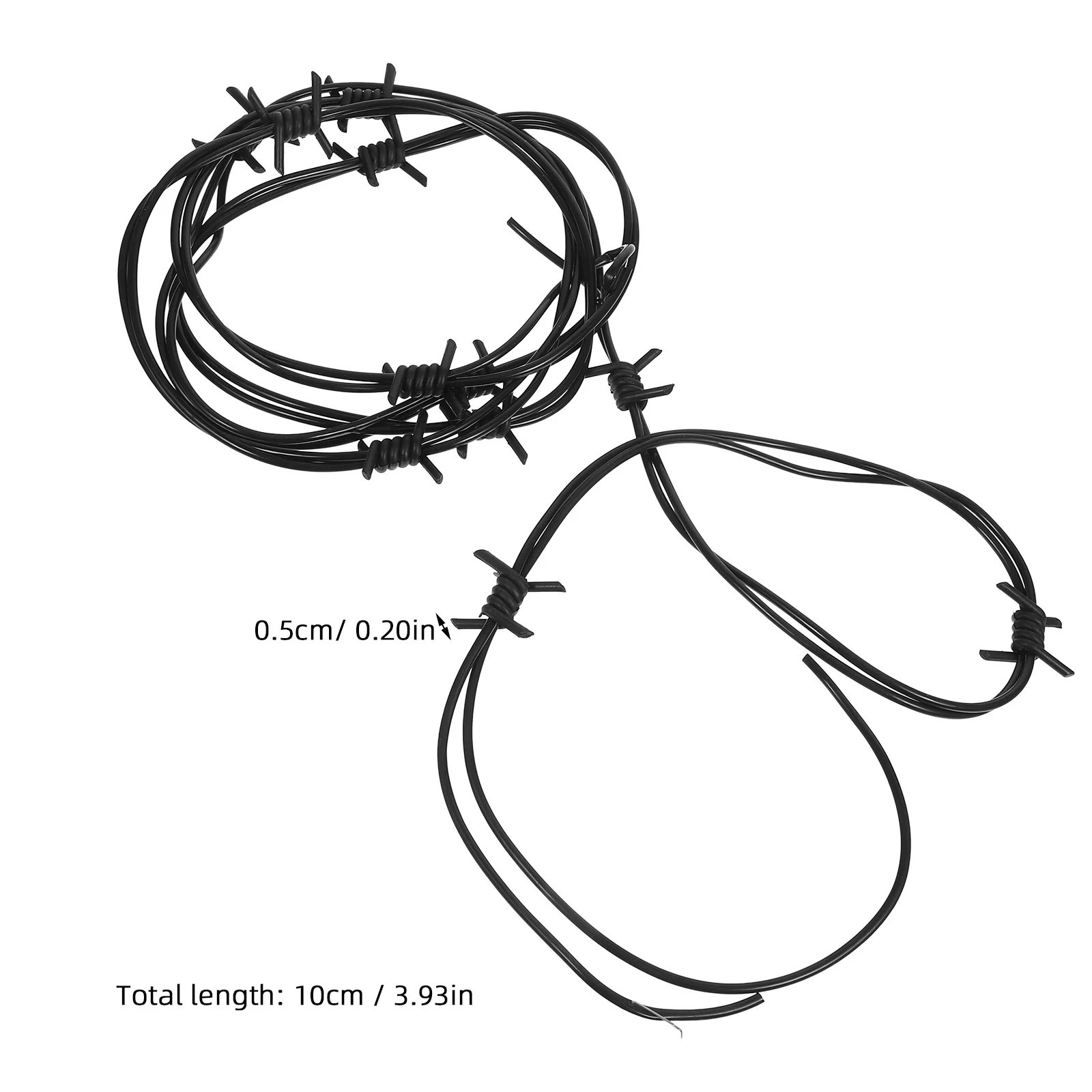 Decorazione a catena di ferro con filo spinato per la decorazione dell'orrore della festa di Halloween Ornamento di simulazione Puntelli decorativi di scherzo di trucco