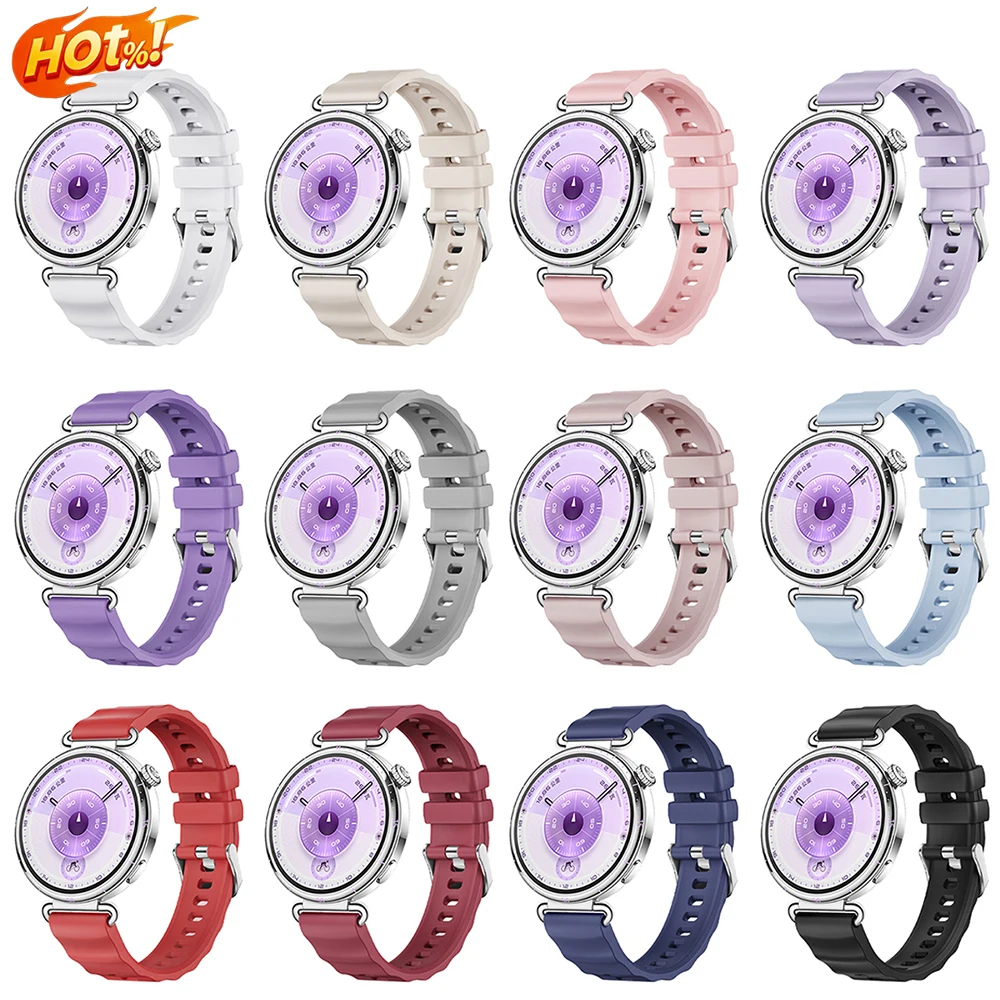 18mm Sport-Silikonarmband für Huawei Watch GT6 41mm Band für HUAWEI GT4 GT5 41mm Offizielles 1:1 Armband Uhrenarmband
