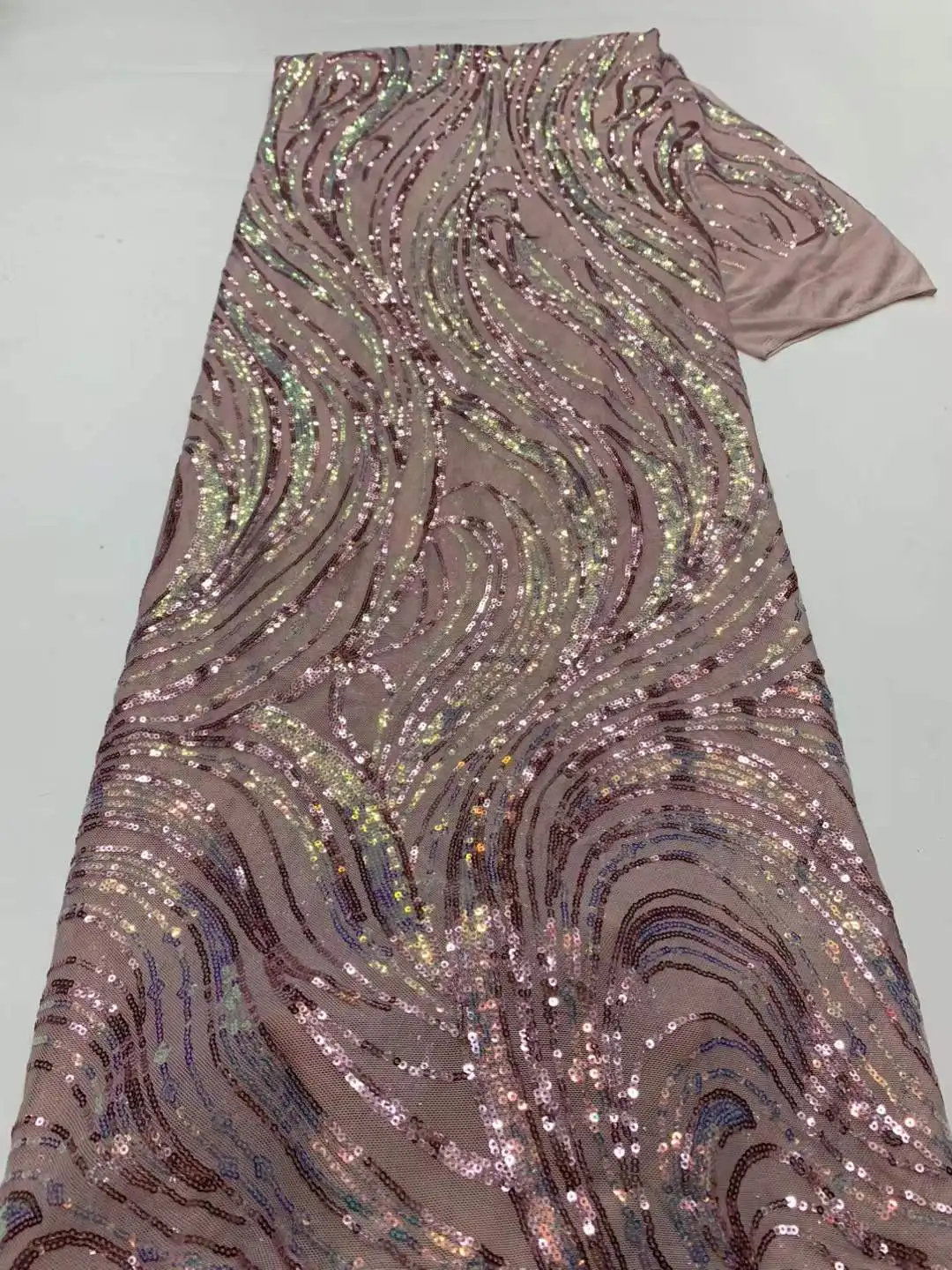 

Hoh Sequence Lace Fabric Swiss Nigerian Net Lace 2025 High Quality Embroidered Fabric 5 Yards Fabric New In Dresses Sewing