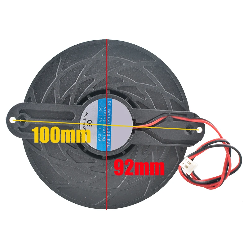 ANCHAOPU 92mm Circular cooling fan DC12V 0.23A 2pin Cooling fan for induction cooker image 3