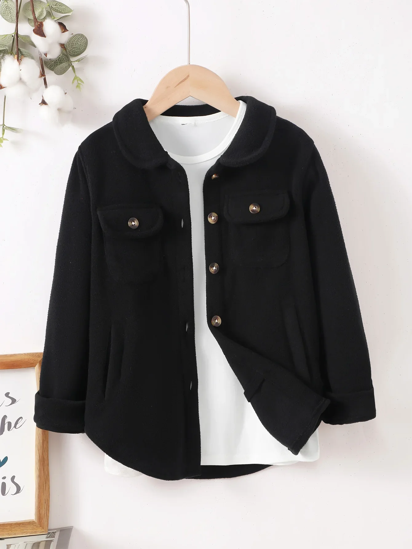 

Winter 4-13 Years Old Cool Boys Girls Long Sleeved Casual Shirt