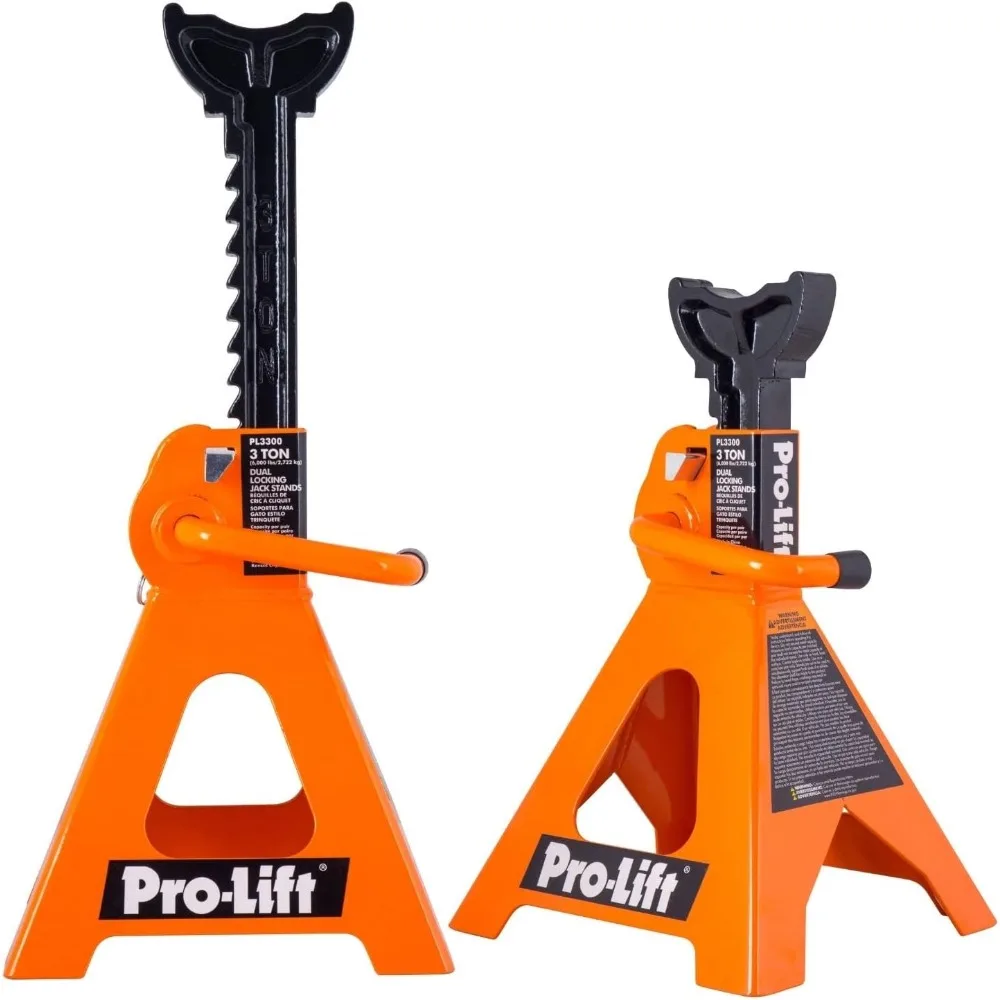 Double Pin Jack Stands with 3-Ton Capacity