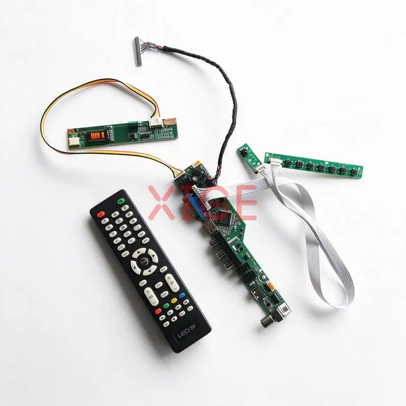

For LP171WE2 LP171W02 LP171WE3 LTN170P1 Matrix Controller Drive Board Kit 1-CCFL 1680x1050 1680*1050 LVDS 30-Pin HDMI+VGA+AV+USB