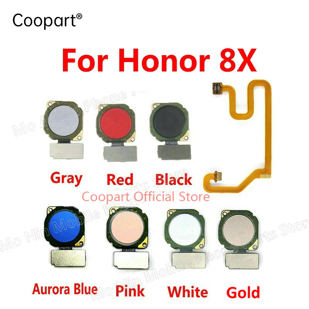 For HuaWei Honor 8X Touch ID Fingerprint Sensor Scanner Connector Home Return Button Key Flex Cable