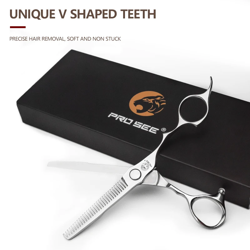 Professional VG10 Stainless Steel Beauty Salon Barber Thinning Hair Scissors Set