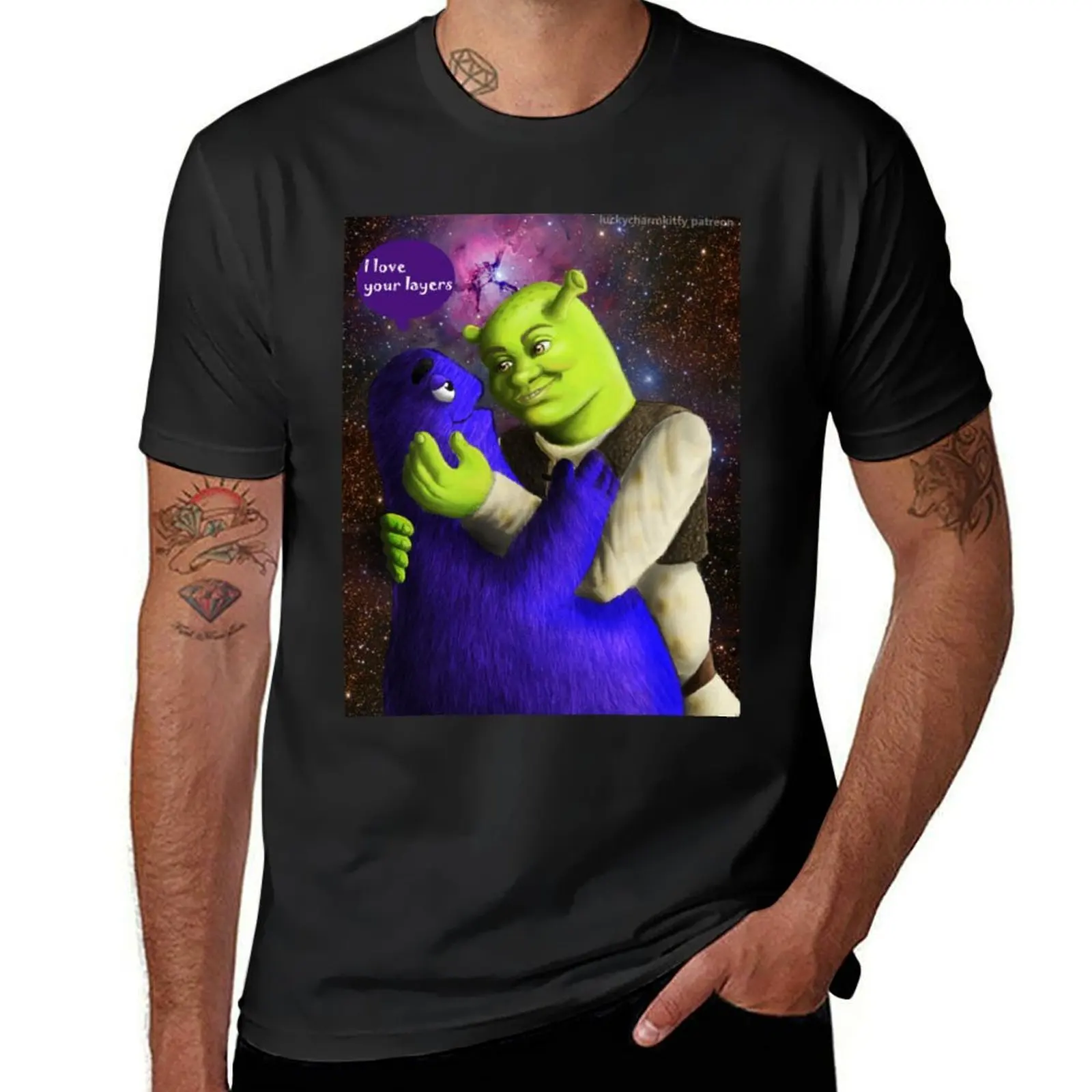 

grimace hug T-Shirt plus sizes Aesthetic clothing summer tops mens t shirt