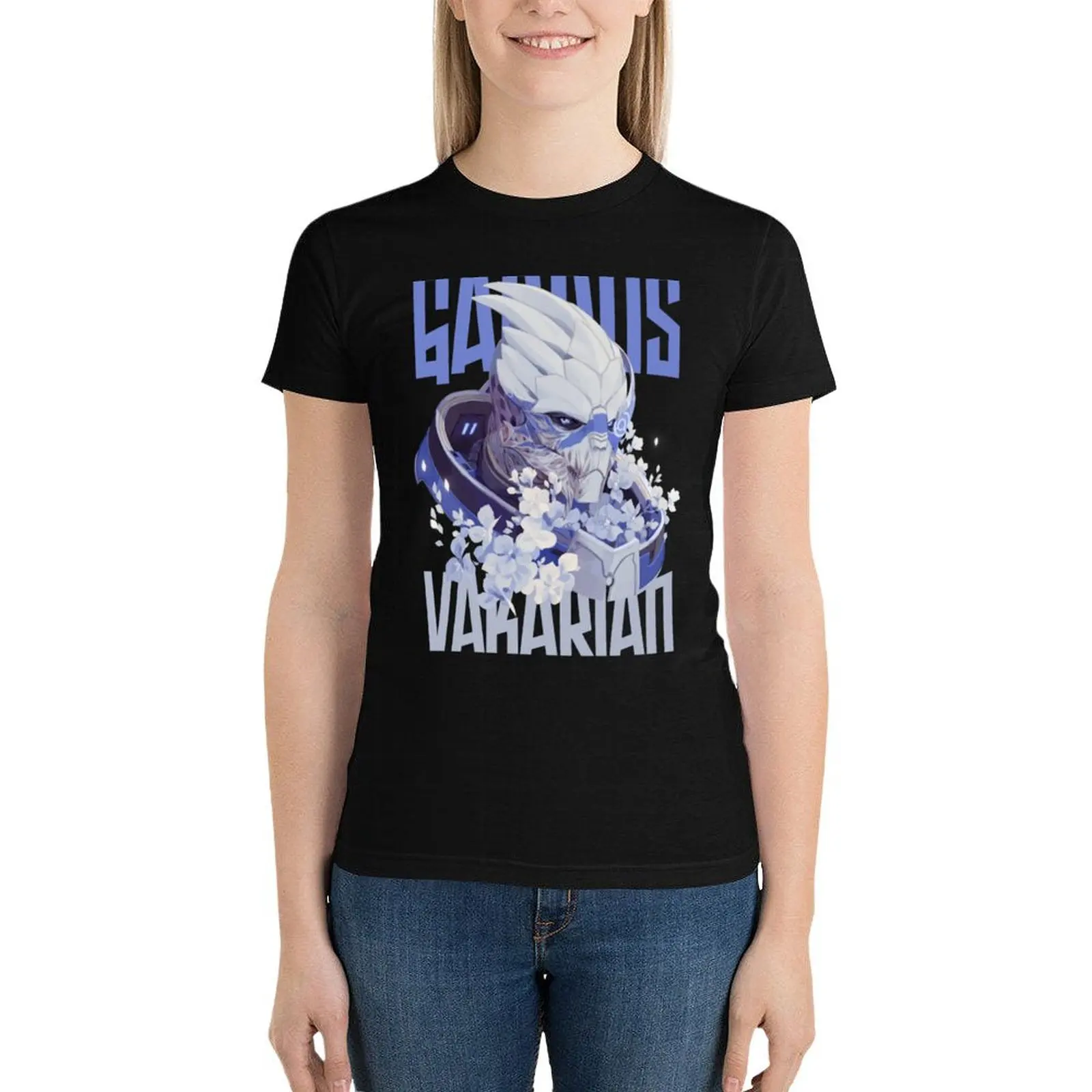 

GARRUS VAKARIAN T-Shirt summer tops funny tops rock and roll t shirts for Women