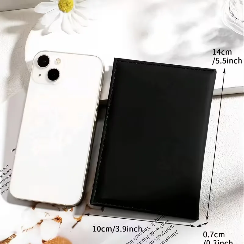 Custom Black ized Passport Book - Open Closure for Passports, Visas - With Custom Letter (for position) - Travel Passport Holder view 2