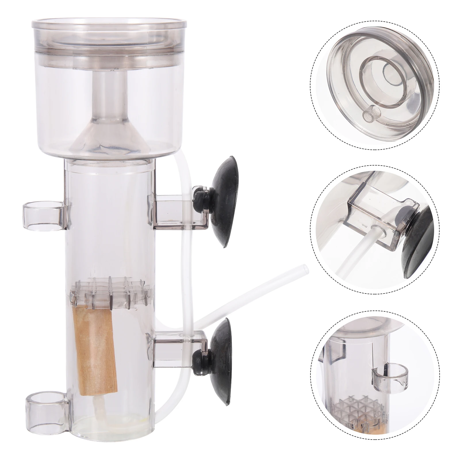 

RS4003 Protein Skimmer Saltwater Aquarium Separator Fish Tank Sponge Filter Cleaning Professional Sturdy Skimmer For Home Shop