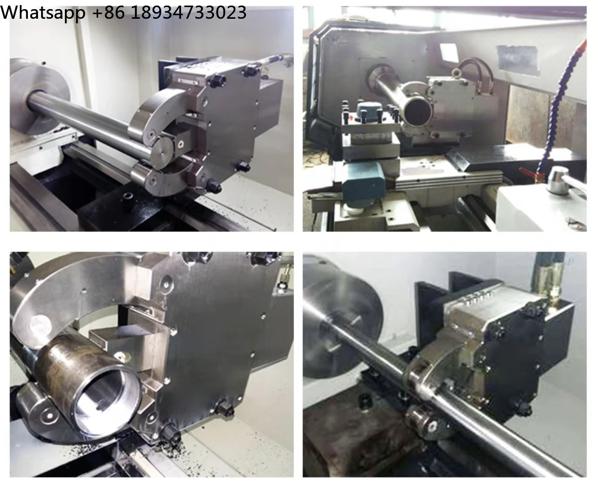 Steel Lathe Compound Rest Support Fixture Self Centering Center Frame Hydraulic Stabilizer Frame Hydraulic Center Rest for CNC