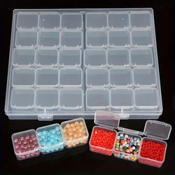 Transparent Plastic Box Screw Compartment Box Jewelry Earring Display Case Container Clear Terminal Organizer Tool Storage Boxes