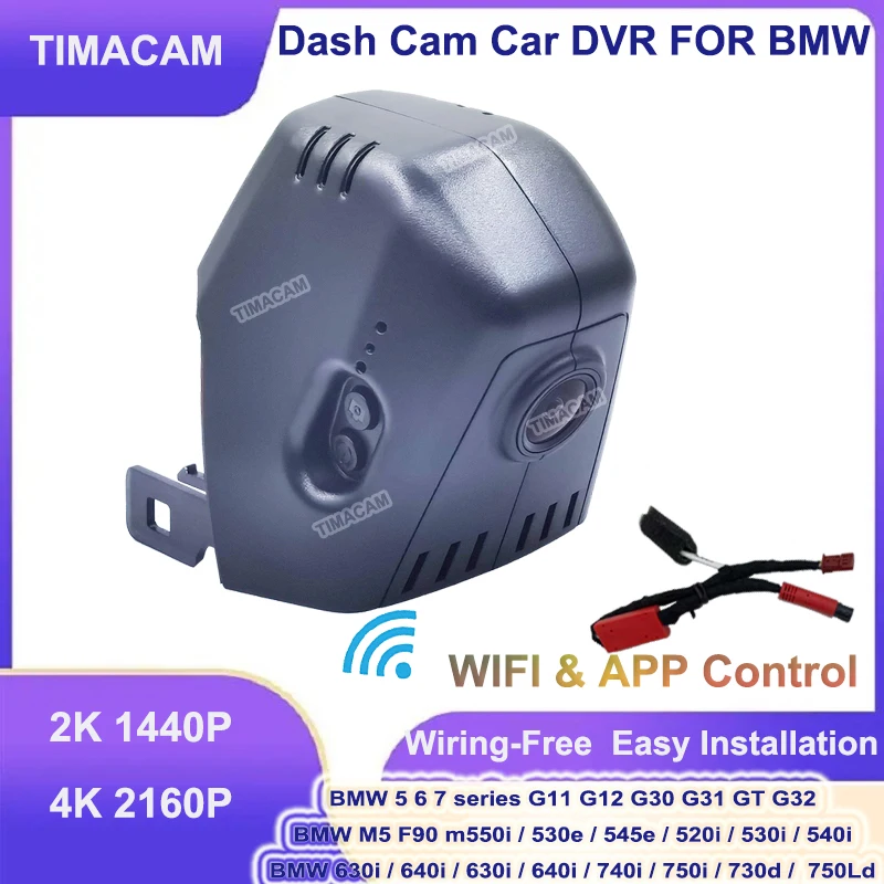 2K 4K 2160P Car DVR Dash Cam For BMW 7 Series 740i 750i 750Li M760Li 730d 730Ld 740d 740Ld 750d 750Ld G11 G12 G30 G31 G32 M5 F90